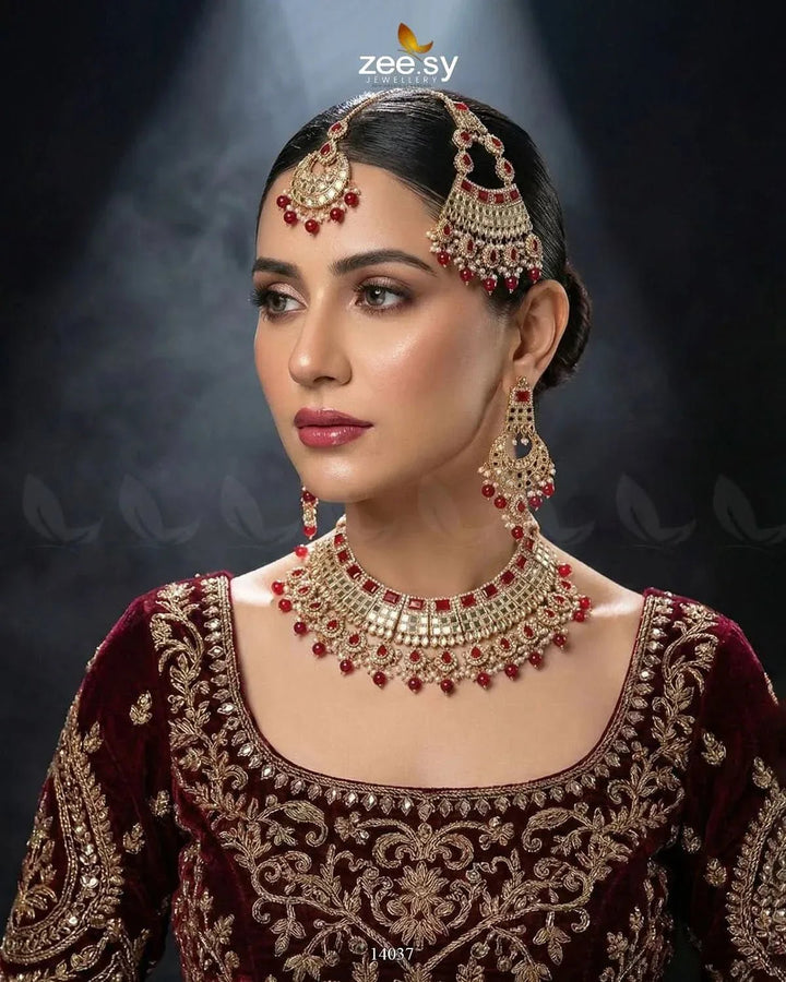 HANIA'S BRIDAL SET Bridal Set - Zeesy Jewellery Pakistan | Premium Artificial & Imitation Jewellery