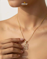 Al-Malik Calligraphy Locket - Zeesy.pk