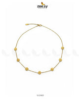 Chic Floral Station Chain chains - Zeesy Jewellery Pakistan | Premium Artificial & Imitation Jewellery
