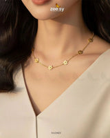 Chic Floral Station Chain chains - Zeesy Jewellery Pakistan | Premium Artificial & Imitation Jewellery