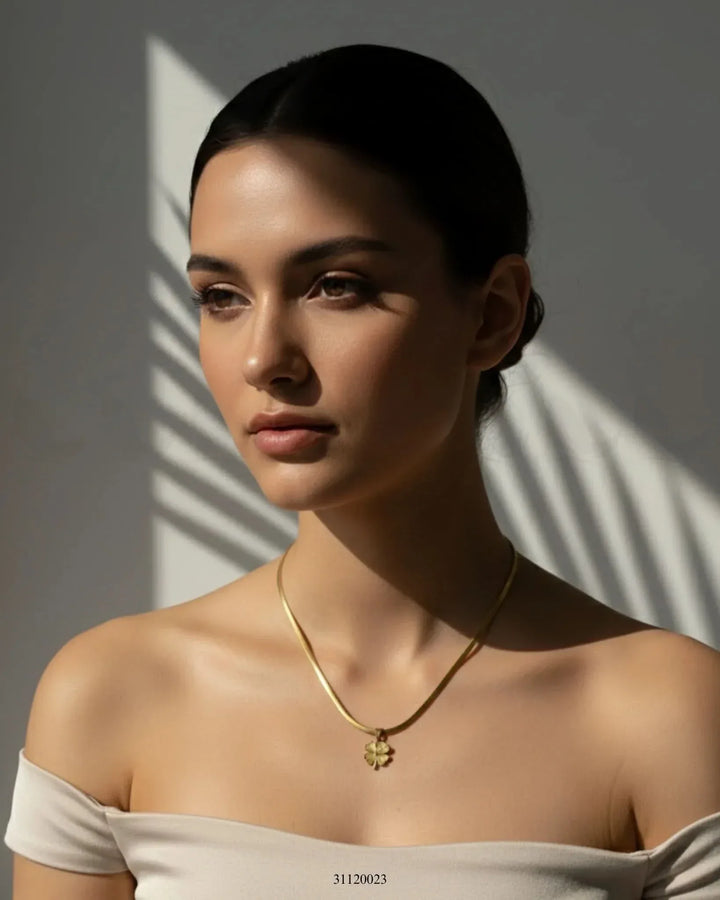 Cipher Clover Flower Chain chains - Zeesy Jewellery Pakistan | Premium Artificial & Imitation Jewellery