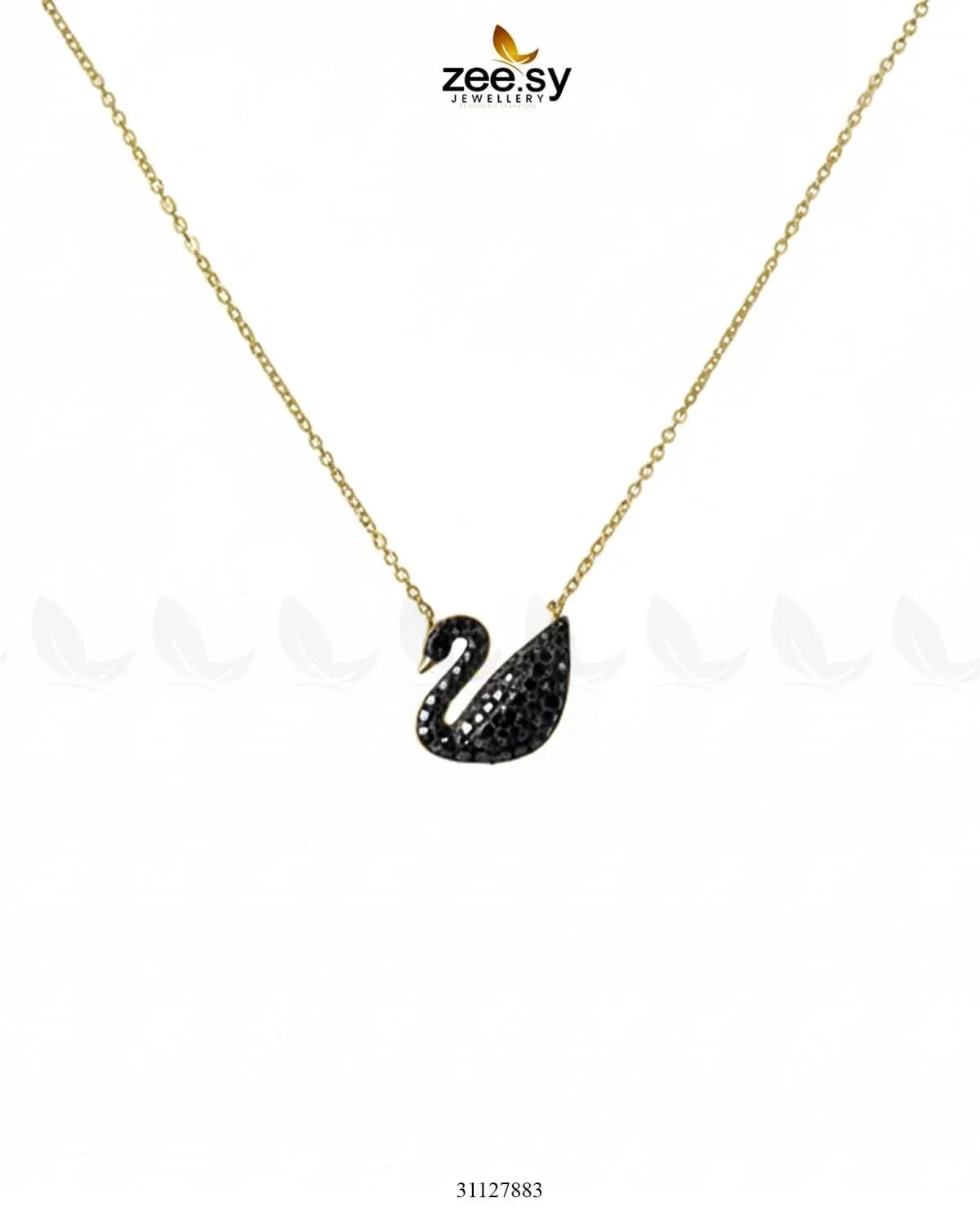 Delicate Black Swan Chain chains - Zeesy Jewellery Pakistan | Premium Artificial & Imitation Jewellery