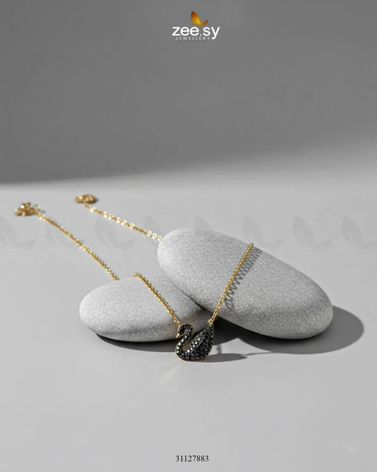 Delicate Black Swan Chain chains - Zeesy Jewellery Pakistan | Premium Artificial & Imitation Jewellery