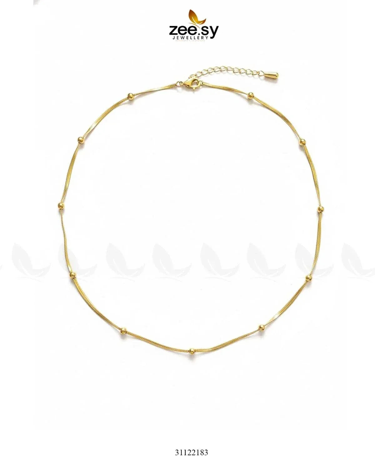 Minimalist Golden Satellite Chain chains - Zeesy Jewellery Pakistan | Premium Artificial & Imitation Jewellery