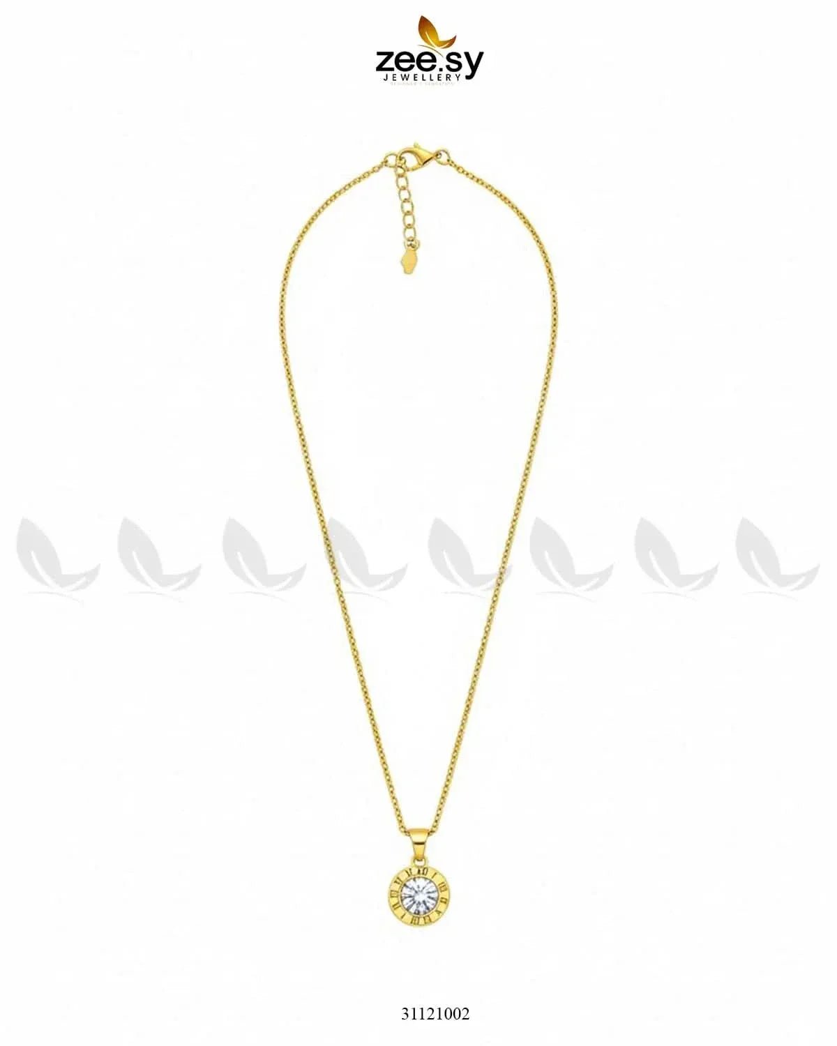 Minimalist Roman Circle Chain chains - Zeesy Jewellery Pakistan | Premium Artificial & Imitation Jewellery