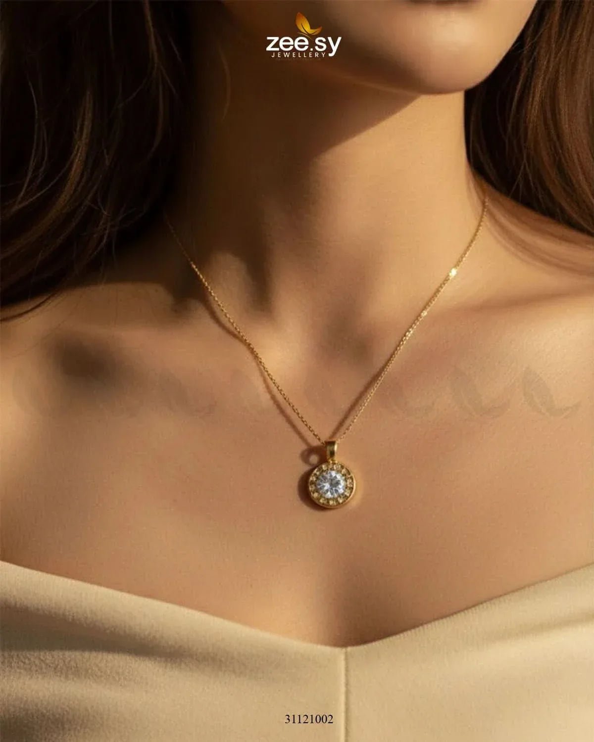Minimalist Roman Circle Chain chains - Zeesy Jewellery Pakistan | Premium Artificial & Imitation Jewellery