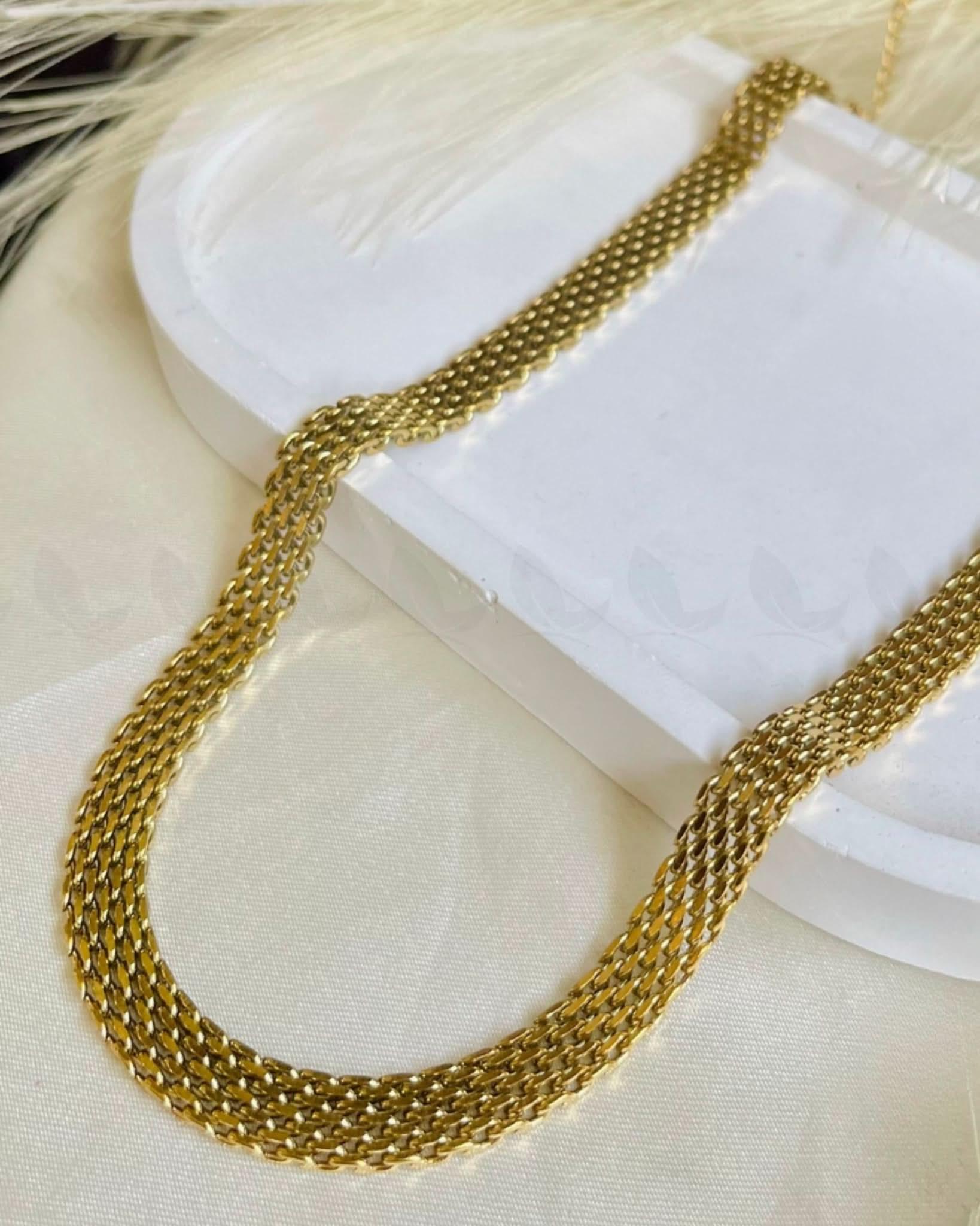 Solstice Symmetrical Chain Necklace chains - Zeesy Jewellery Pakistan | Premium Artificial & Imitation Jewellery