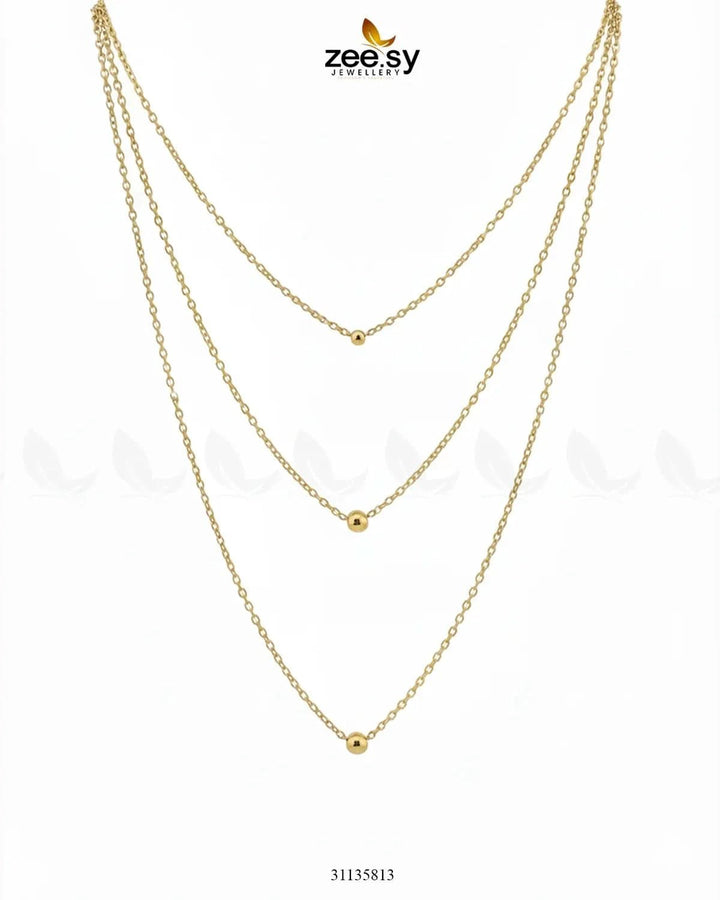 Sterling Triple layered Chain chains - Zeesy Jewellery Pakistan | Premium Artificial & Imitation Jewellery