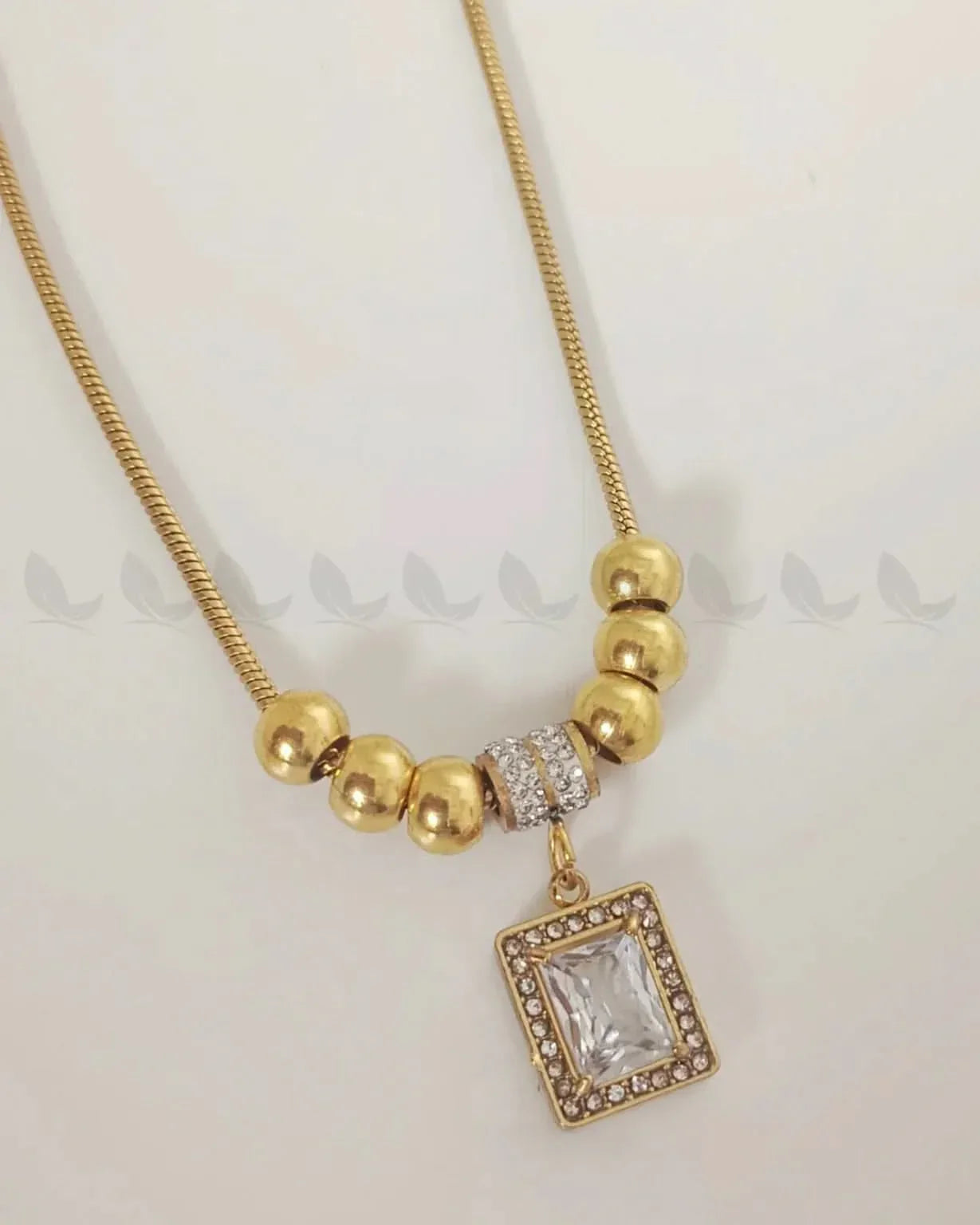 Thrum Chain Golden White chains - Zeesy Jewellery Pakistan | Premium Artificial & Imitation Jewellery