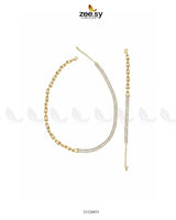 Sterling Baguette Chain Bracelet Set Golden chains - Zeesy Jewellery Pakistan | Premium Artificial & Imitation Jewellery
