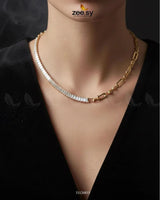 Sterling Baguette Chain Bracelet Set chains - Zeesy Jewellery Pakistan | Premium Artificial & Imitation Jewellery