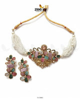 Meridian Choker Necklace Set choker - Zeesy Jewellery Pakistan | Premium Artificial & Imitation Jewellery