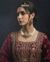 Meridian Choker Necklace Set choker - Zeesy Jewellery Pakistan | Premium Artificial & Imitation Jewellery
