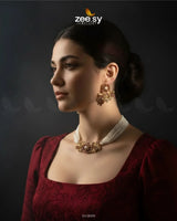 Peony Choker Set choker - Zeesy Jewellery Pakistan | Premium Artificial & Imitation Jewellery