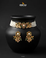 Peony Choker Set choker - Zeesy Jewellery Pakistan | Premium Artificial & Imitation Jewellery