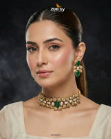 Jennet Baroque Pearl Choker Set choker - Zeesy Jewellery Pakistan | Premium Artificial & Imitation Jewellery