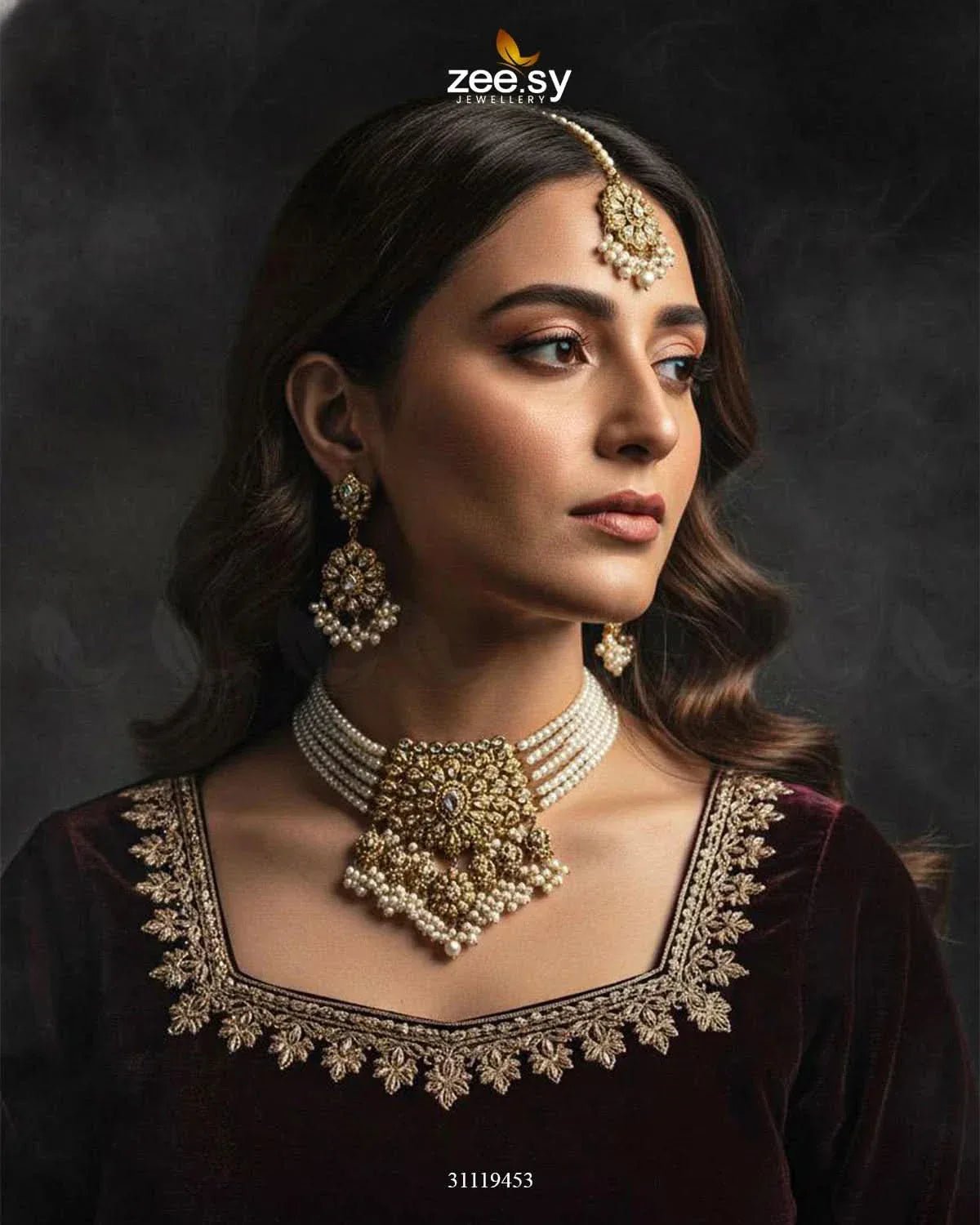 Compass Choker Set choker - Zeesy Jewellery Pakistan | Premium Artificial & Imitation Jewellery