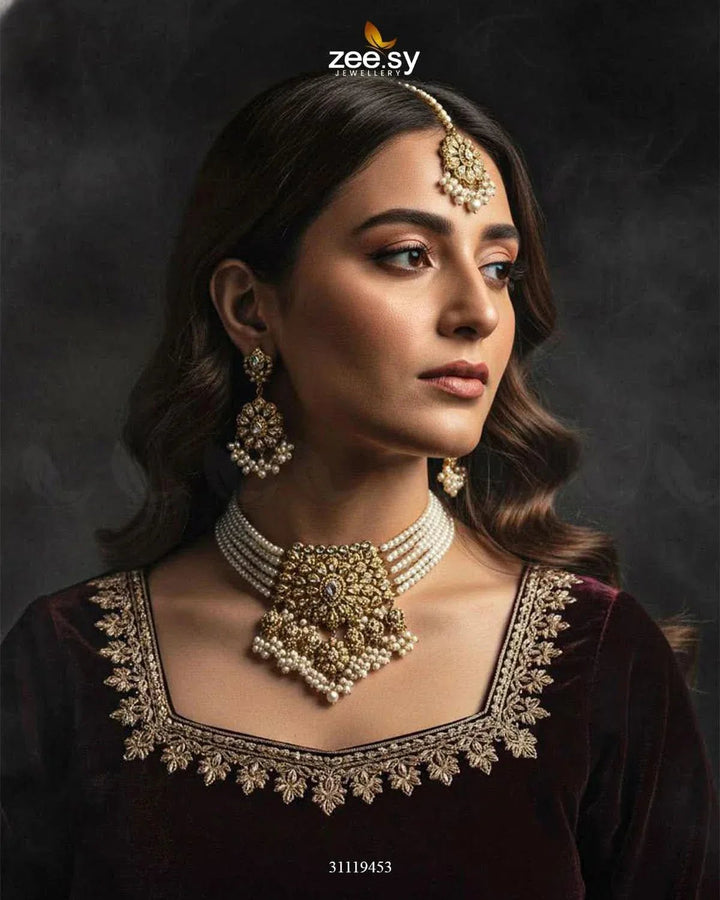 Compass Choker Set choker - Zeesy Jewellery Pakistan | Premium Artificial & Imitation Jewellery