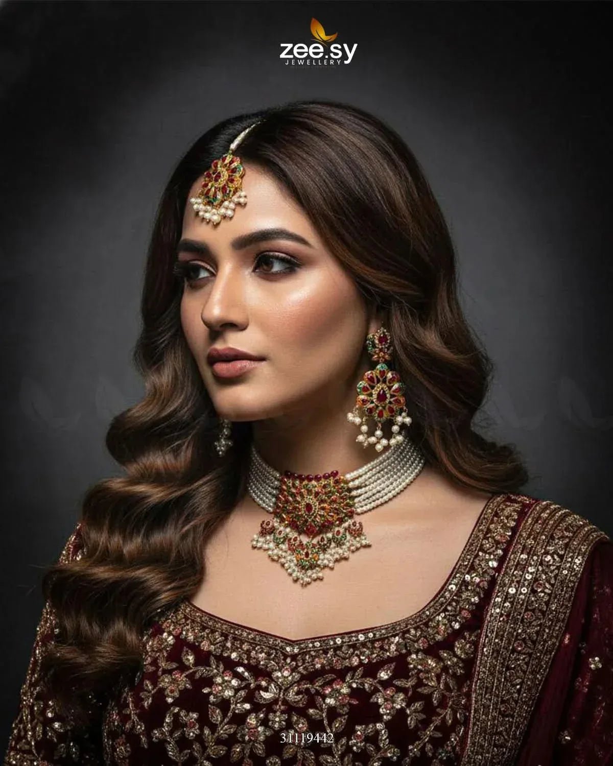 Compass Choker Set choker - Zeesy Jewellery Pakistan | Premium Artificial & Imitation Jewellery