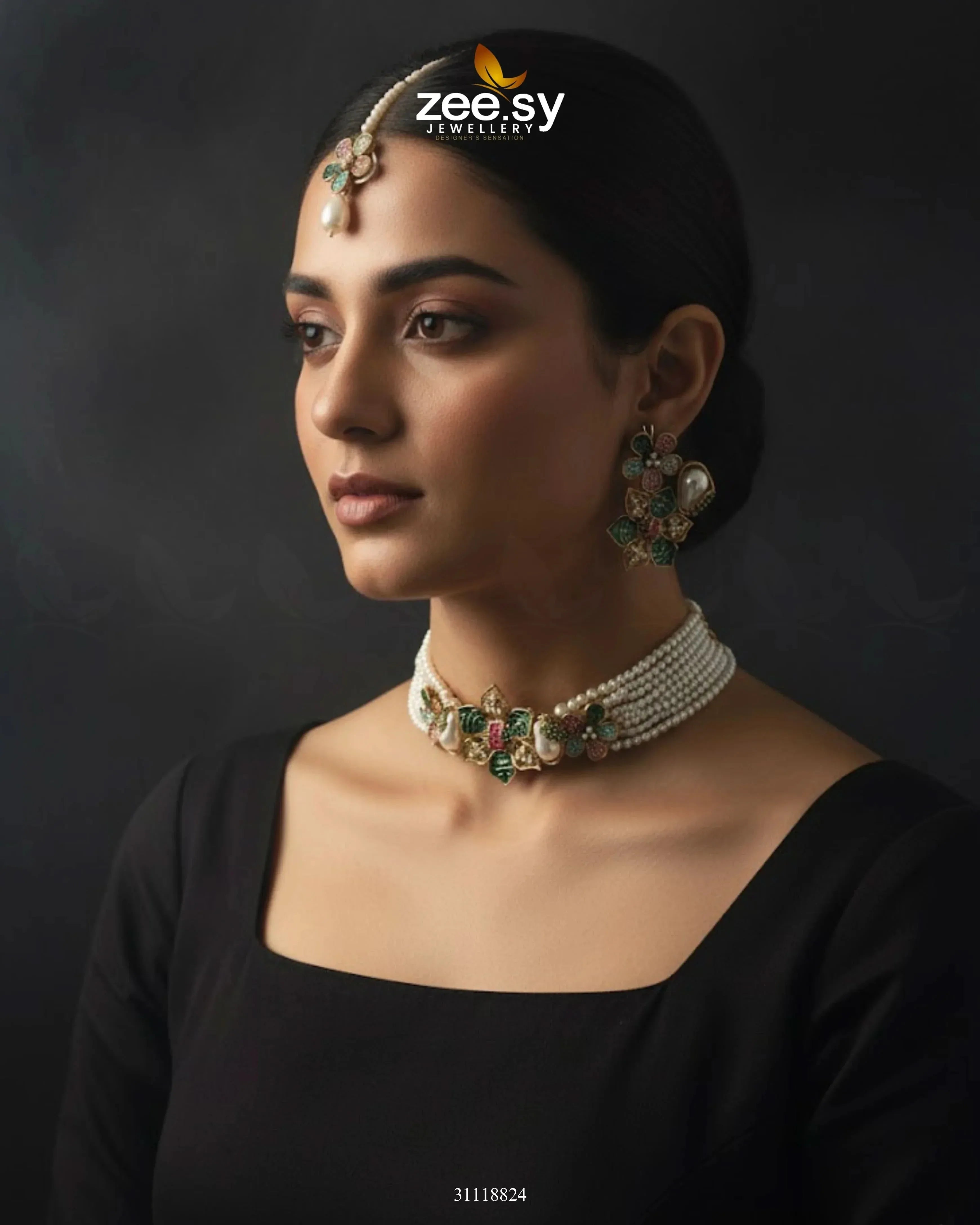 Helix Choker Necklace Set choker - Zeesy Jewellery Pakistan | Premium Artificial & Imitation Jewellery