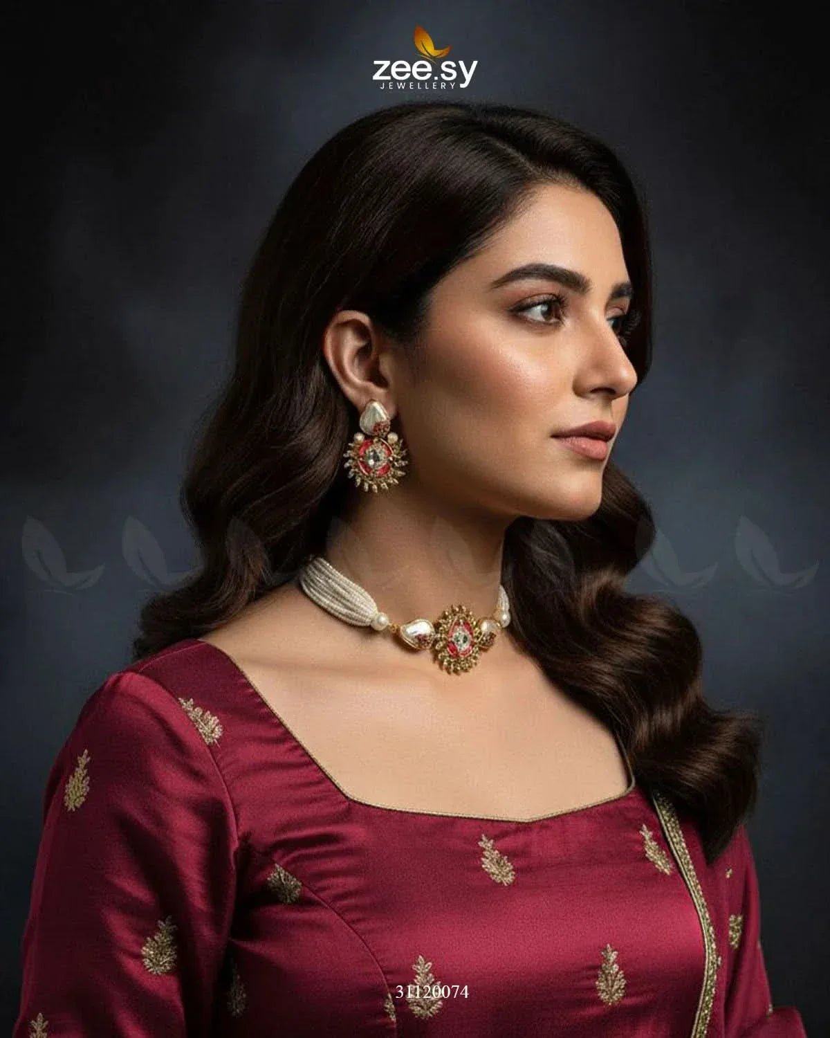 Royal Darbar Choker Set choker - Zeesy Jewellery Pakistan | Premium Artificial & Imitation Jewellery