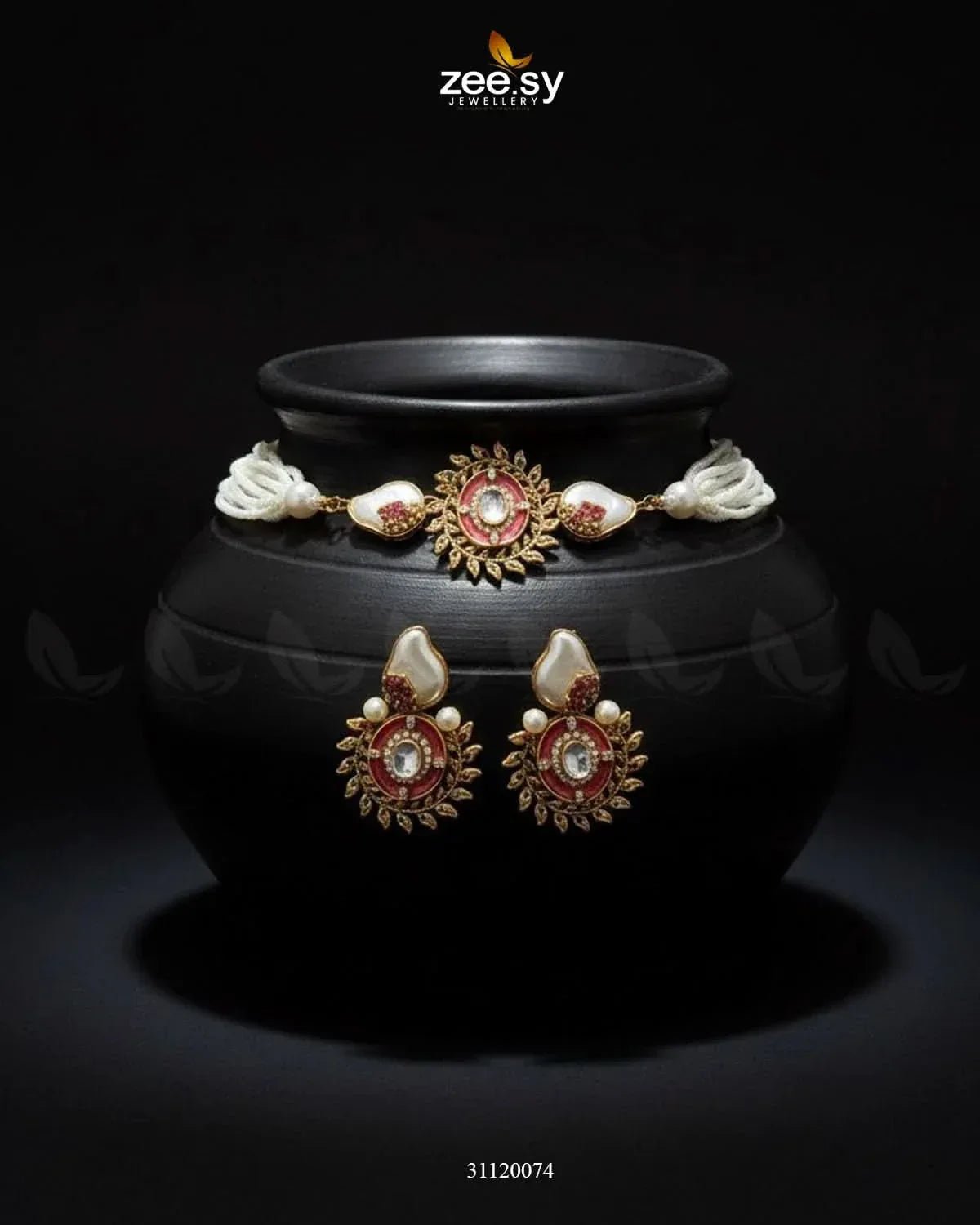 Royal Darbar Choker Set choker - Zeesy Jewellery Pakistan | Premium Artificial & Imitation Jewellery