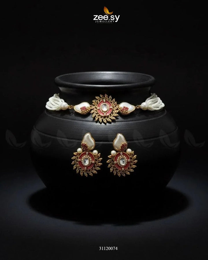 Royal Darbar Choker Set choker - Zeesy Jewellery Pakistan | Premium Artificial & Imitation Jewellery