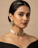Royal Darbar Choker Set Green choker - Zeesy Jewellery Pakistan | Premium Artificial & Imitation Jewellery