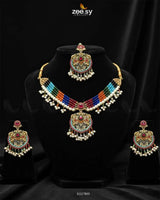 Jasmine Choker Set Multi choker - Zeesy Jewellery Pakistan | Premium Artificial & Imitation Jewellery