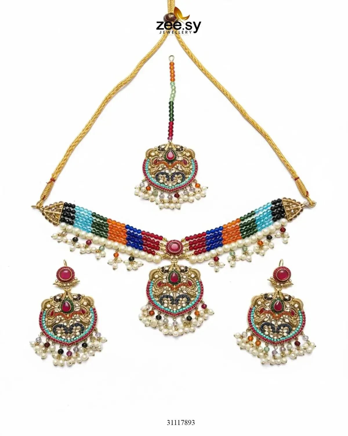 Jasmine Choker Set choker - Zeesy Jewellery Pakistan | Premium Artificial & Imitation Jewellery