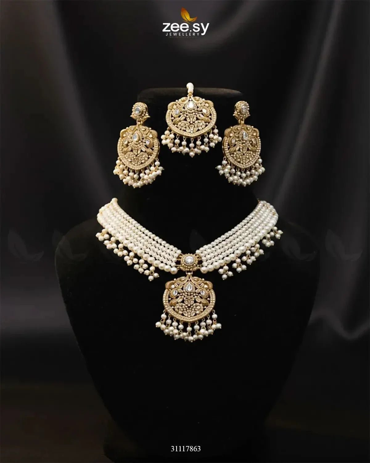 Jasmine Choker Set choker - Zeesy Jewellery Pakistan | Premium Artificial & Imitation Jewellery