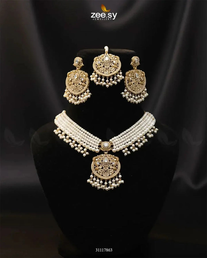 Jasmine Choker Set choker - Zeesy Jewellery Pakistan | Premium Artificial & Imitation Jewellery