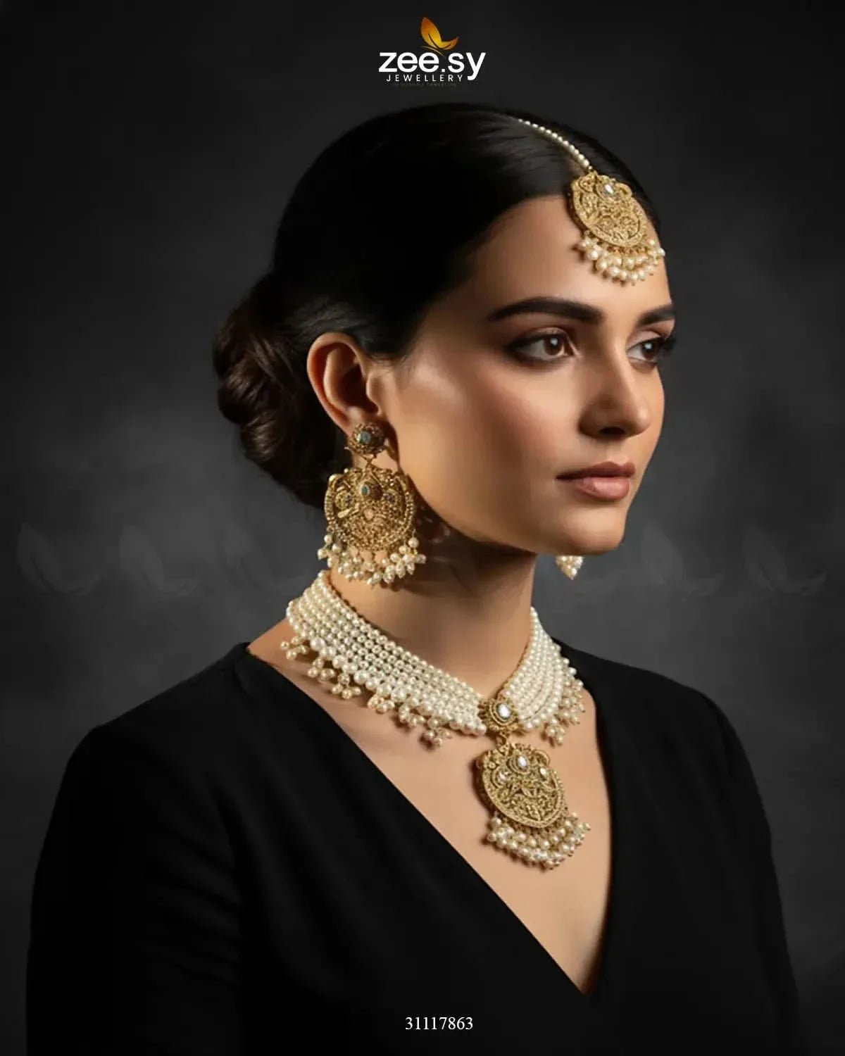 Jasmine Choker Set choker - Zeesy Jewellery Pakistan | Premium Artificial & Imitation Jewellery