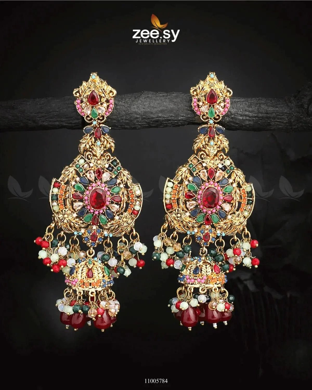 EARRINGS-0717 Multi Earrings - Zeesy Jewellery Pakistan | Premium Artificial & Imitation Jewellery