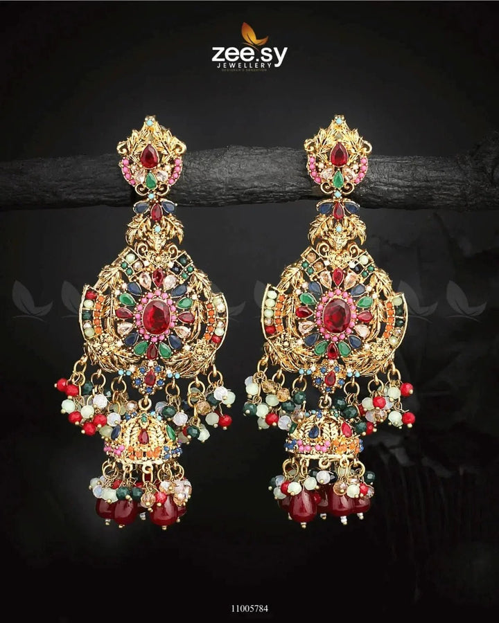 EARRINGS-0717 Multi Earrings - Zeesy Jewellery Pakistan | Premium Artificial & Imitation Jewellery