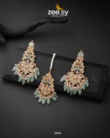 Sarah's Earrings Mint Green Earrings - Zeesy Jewellery Pakistan | Premium Artificial & Imitation Jewellery