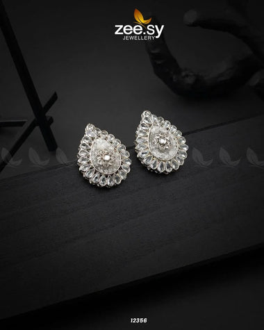 Turkish Earrings White Earrings - Zeesy Jewellery Pakistan | Premium Artificial & Imitation Jewellery