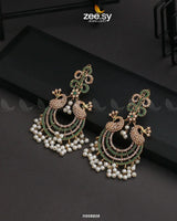 EARRINGS-0827 Green Earrings - Zeesy Jewellery Pakistan | Premium Artificial & Imitation Jewellery