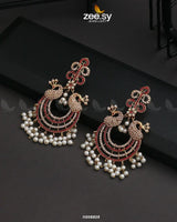 EARRINGS-0827 Red Earrings - Zeesy Jewellery Pakistan | Premium Artificial & Imitation Jewellery
