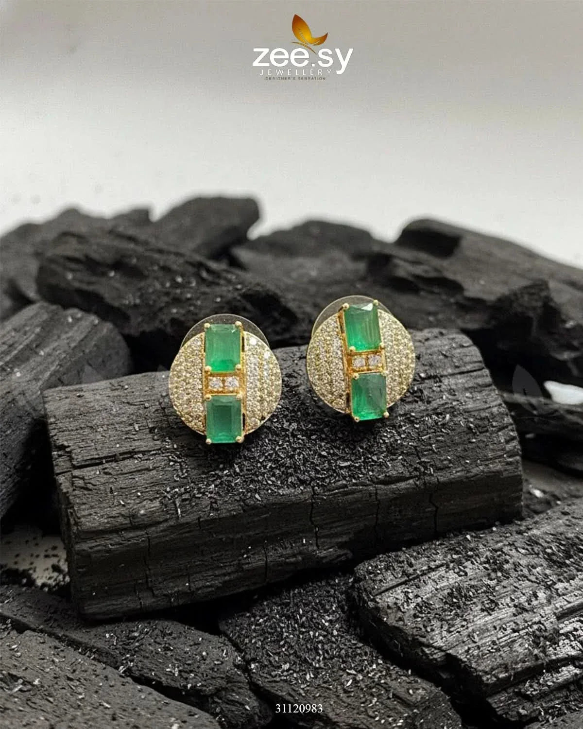 Modern Geometric Cluster Earrings Earrings - Zeesy Jewellery Pakistan | Premium Artificial & Imitation Jewellery