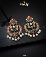 Naurattan Chandbali Earrings Green Earrings - Zeesy Jewellery Pakistan | Premium Artificial & Imitation Jewellery