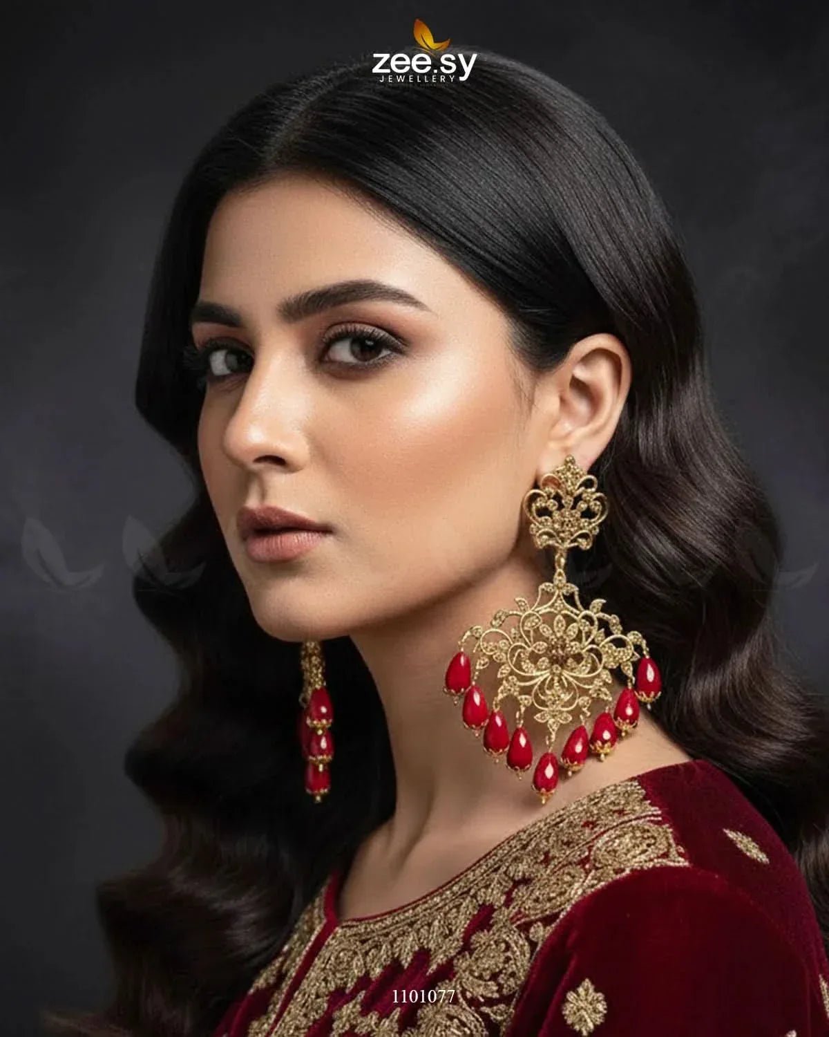 SUNFLOWER EARRINGS-0434 - Zeesy.pk