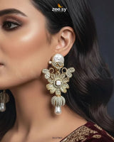 Antique Mother Pearl Turkish Earrings Earrings - Zeesy Jewellery Pakistan | Premium Artificial & Imitation Jewellery