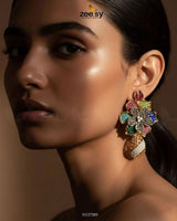 Blossom Cubic Stone Earrings Earrings - Zeesy Jewellery Pakistan | Premium Artificial & Imitation Jewellery