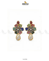 Blossom Cubic Stone Earrings Earrings - Zeesy Jewellery Pakistan | Premium Artificial & Imitation Jewellery