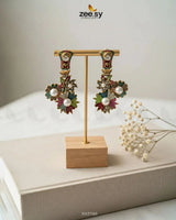 Bold Bloom Turkish Earrings Earrings - Zeesy Jewellery Pakistan | Premium Artificial & Imitation Jewellery