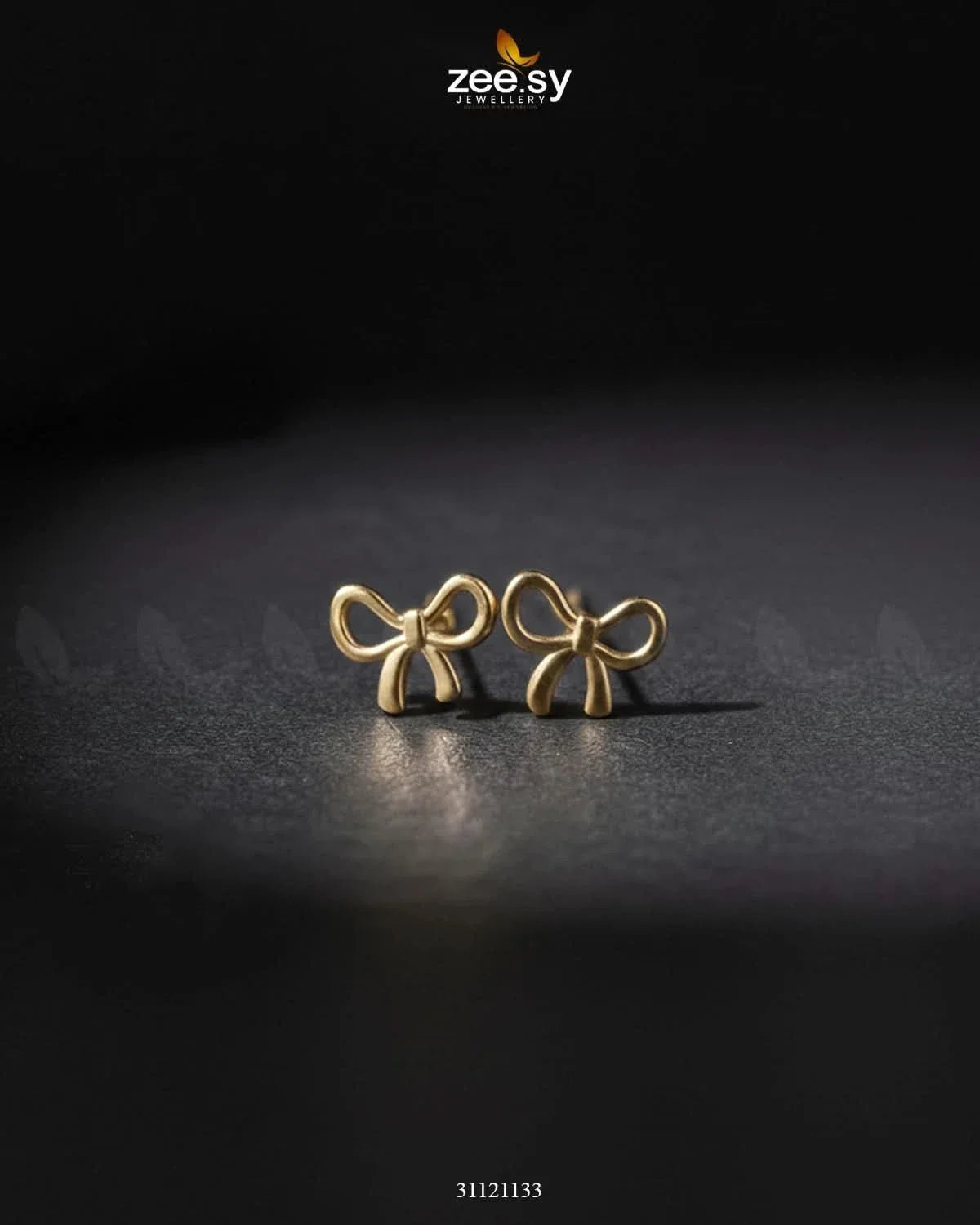 Chic Ribbon Bow Stud Earrings Earrings - Zeesy Jewellery Pakistan | Premium Artificial & Imitation Jewellery