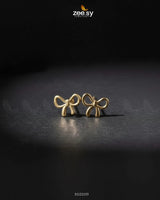 Chic Ribbon Bow Stud Earrings Earrings - Zeesy Jewellery Pakistan | Premium Artificial & Imitation Jewellery