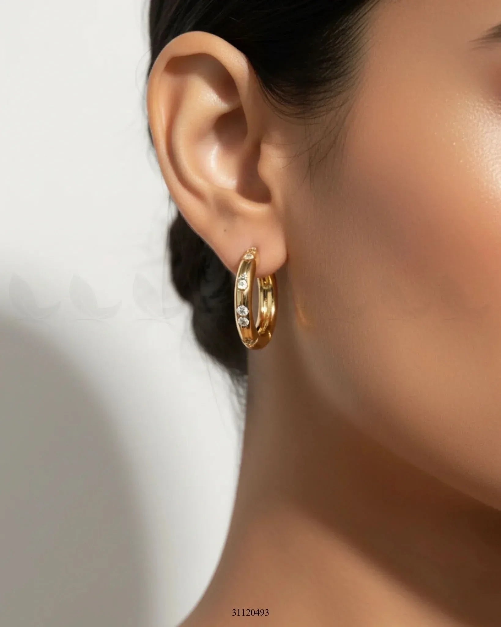 Classic Tiny Sparkle Hoop Earrings Earrings - Zeesy Jewellery Pakistan | Premium Artificial & Imitation Jewellery