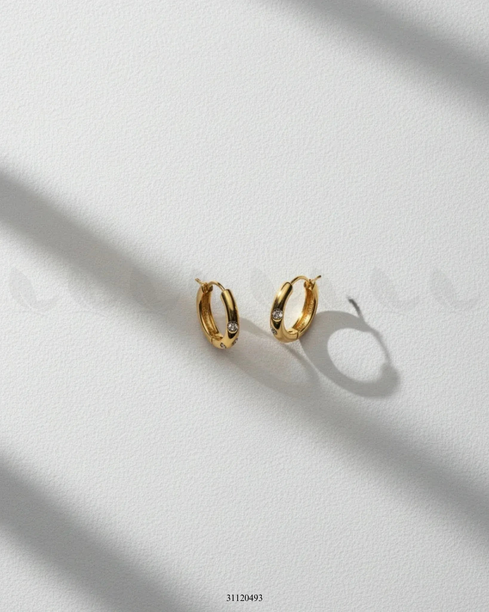Classic Tiny Sparkle Hoop Earrings Earrings - Zeesy Jewellery Pakistan | Premium Artificial & Imitation Jewellery